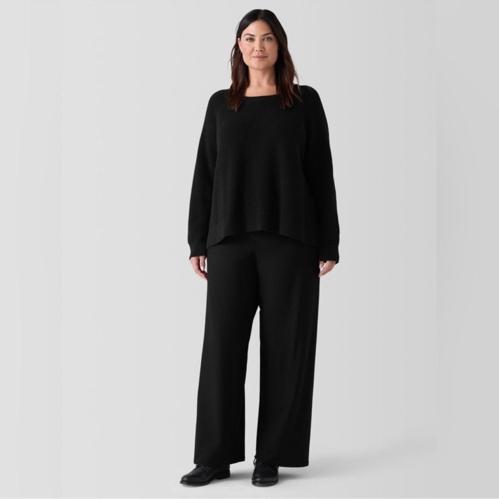 Eileen Fisher Washable Stretch Wide-Leg Pant